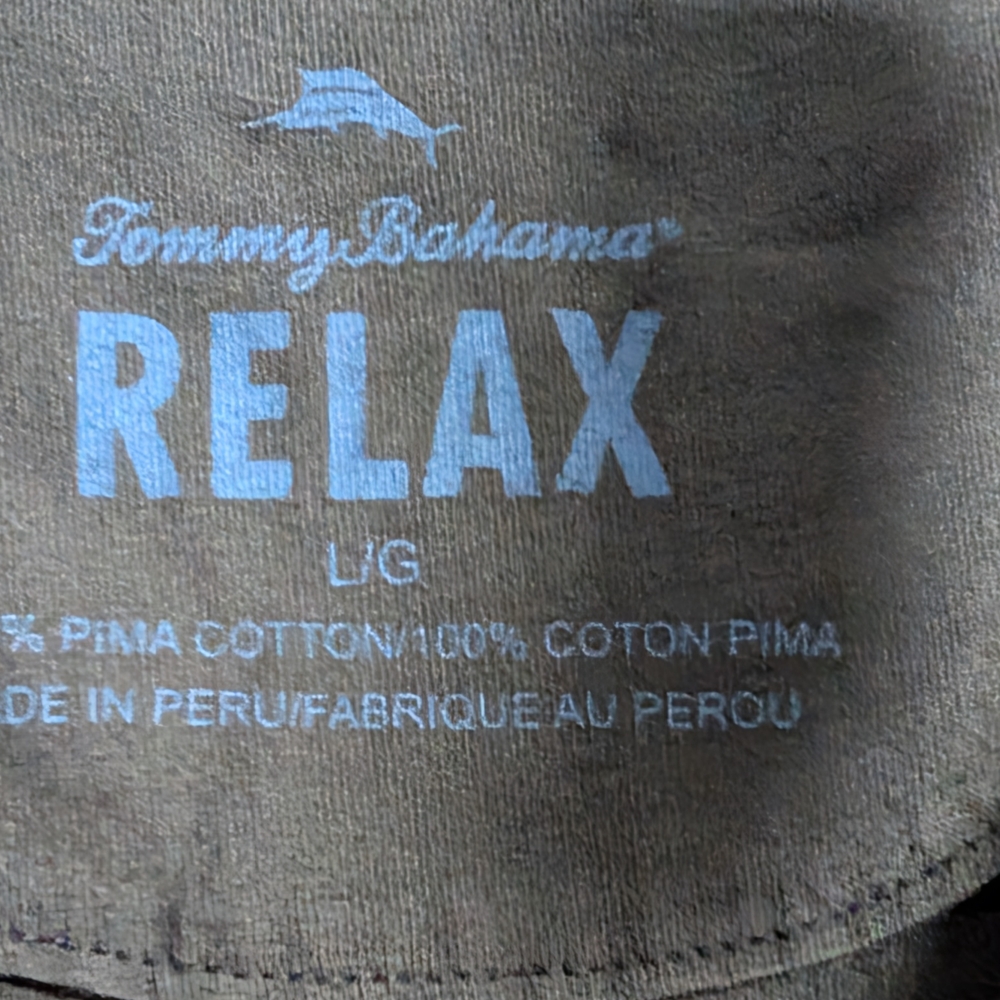Brand New W/Tags Men's Tommy Bahama Black Long Pocket Sleeve Shirt Size Large - Picture 4 of 10